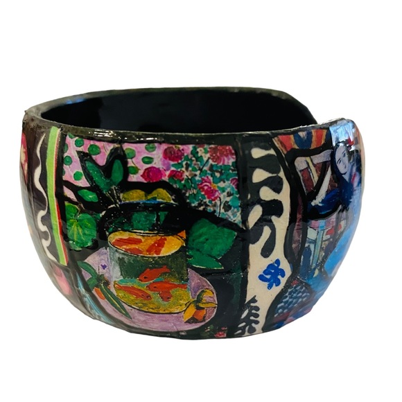 Henri Matisse Cuff Bracelet/Matisse’s Art/Paintings/Collage Art/Decoupage Cuff - Picture 3 of 14